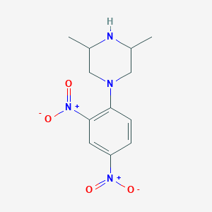 molecular formula C12H16N4O4 B416462 1-(2,4-Dinitrophenyl)-3,5-dimethylpiperazine 