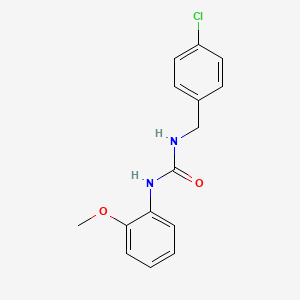 molecular formula C15H15ClN2O2 B4164669 N-(4-chlorobenzyl)-N'-(2-methoxyphenyl)urea 
