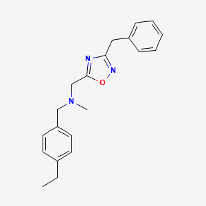 1-(3-benzyl-1,2,4-oxadiazol-5-yl)-N-(4-ethylbenzyl)-N-methylmethanamine