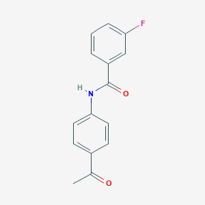 molecular formula C15H12FNO2 B416469 N-(4-acetylphenyl)-3-fluorobenzamide CAS No. 312703-73-4