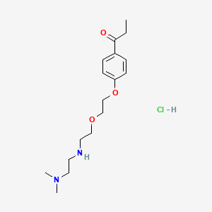 molecular formula C17H29ClN2O3 B4164703 1-{4-[2-(2-{[2-(dimethylamino)ethyl]amino}ethoxy)ethoxy]phenyl}-1-propanone hydrochloride 