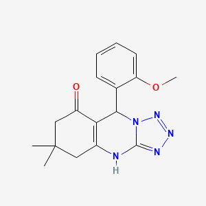 9-(2-methoxyphenyl)-6,6-dimethyl-5,6,7,9-tetrahydrotetrazolo[5,1-b]quinazolin-8(4H)-one