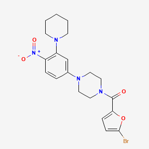 1-(5-bromo-2-furoyl)-4-[4-nitro-3-(1-piperidinyl)phenyl]piperazine