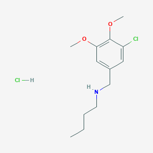 N-(3-chloro-4,5-dimethoxybenzyl)-1-butanamine hydrochloride