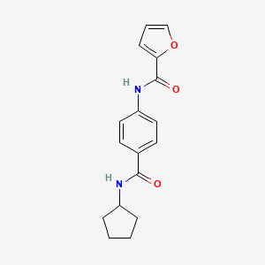 N-{4-[(cyclopentylamino)carbonyl]phenyl}-2-furamide