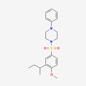 1-[(3-sec-butyl-4-methoxyphenyl)sulfonyl]-4-phenylpiperazine