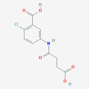 molecular formula C11H10ClNO5 B4164909 5-[(3-carboxypropanoyl)amino]-2-chlorobenzoic acid 