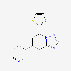 5-(3-pyridinyl)-7-(2-thienyl)-4,5,6,7-tetrahydro[1,2,4]triazolo[1,5-a]pyrimidine