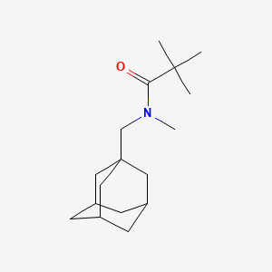 molecular formula C17H29NO B4164926 N-(1-adamantylmethyl)-N,2,2-trimethylpropanamide 