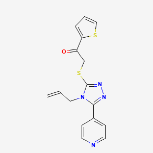 2-{[4-allyl-5-(4-pyridinyl)-4H-1,2,4-triazol-3-yl]thio}-1-(2-thienyl)ethanone