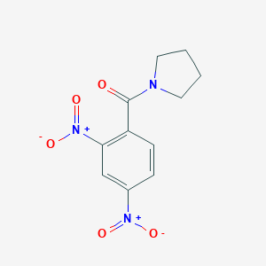 molecular formula C11H11N3O5 B416495 (2,4-Dinitrophenyl)(pyrrolidin-1-yl)methanone 