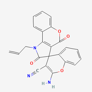 1'-allyl-2-amino-2',4'-dioxo-1',4'-dihydro-2'H-spiro[chromene-4,3'-chromeno[4,3-b]pyrrole]-3-carbonitrile