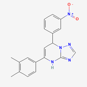 5-(3,4-dimethylphenyl)-7-(3-nitrophenyl)-4,7-dihydro[1,2,4]triazolo[1,5-a]pyrimidine