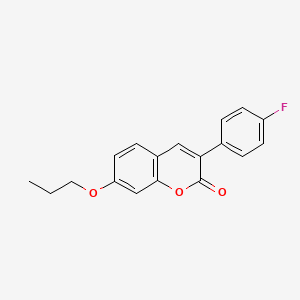 3-(4-fluorophenyl)-7-propoxy-2H-chromen-2-one