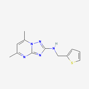 5,7-dimethyl-N-(2-thienylmethyl)[1,2,4]triazolo[1,5-a]pyrimidin-2-amine