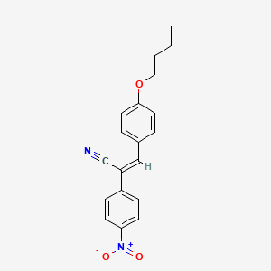 molecular formula C19H18N2O3 B4165055 (2Z)-3-(4-butoxyphenyl)-2-(4-nitrophenyl)-2-propenenitrile 