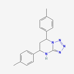 5,7-bis(4-methylphenyl)-4,5,6,7-tetrahydrotetrazolo[1,5-a]pyrimidine