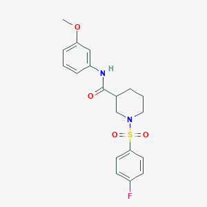 1-[(4-fluorophenyl)sulfonyl]-N-(3-methoxyphenyl)-3-piperidinecarboxamide