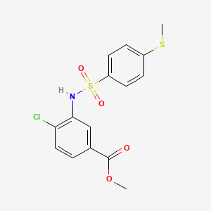 methyl 4-chloro-3-({[4-(methylthio)phenyl]sulfonyl}amino)benzoate