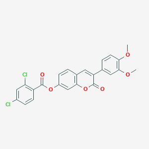 3-(3,4-dimethoxyphenyl)-2-oxo-2H-chromen-7-yl 2,4-dichlorobenzoate