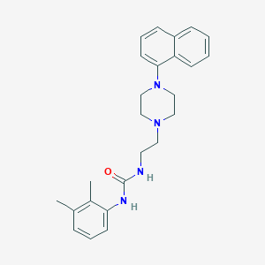 molecular formula C25H30N4O B4165287 N-(2,3-dimethylphenyl)-N'-{2-[4-(1-naphthyl)-1-piperazinyl]ethyl}urea 