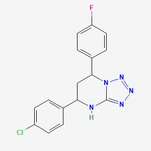 5-(4-chlorophenyl)-7-(4-fluorophenyl)-4,5,6,7-tetrahydrotetrazolo[1,5-a]pyrimidine