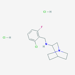 N-(2-chloro-6-fluorobenzyl)quinuclidin-3-amine dihydrochloride