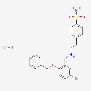 4-(2-{[2-(benzyloxy)-5-bromobenzyl]amino}ethyl)benzenesulfonamide hydrochloride