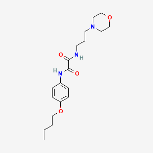 molecular formula C19H29N3O4 B4165364 N-(4-butoxyphenyl)-N'-[3-(4-morpholinyl)propyl]ethanediamide 