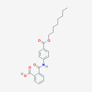 molecular formula C23H27NO5 B416538 2-({4-[(Octyloxy)carbonyl]anilino}carbonyl)benzoic acid 