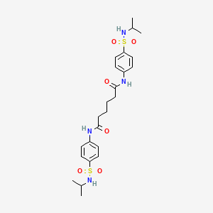 N,N'-bis{4-[(isopropylamino)sulfonyl]phenyl}hexanediamide