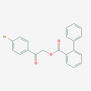2-(4-Bromophenyl)-2-oxoethyl biphenyl-2-carboxylate