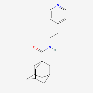 molecular formula C18H24N2O B4165444 N-[2-(4-pyridinyl)ethyl]-1-adamantanecarboxamide 