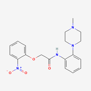 molecular formula C19H22N4O4 B4165472 N-[2-(4-methyl-1-piperazinyl)phenyl]-2-(2-nitrophenoxy)acetamide 