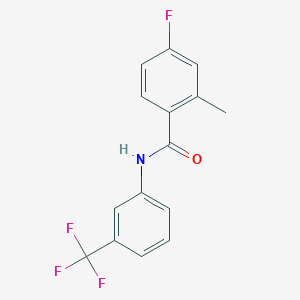 4-fluoro-2-methyl-N-[3-(trifluoromethyl)phenyl]benzamide