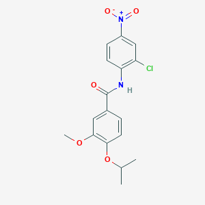 molecular formula C17H17ClN2O5 B4165563 N-(2-chloro-4-nitrophenyl)-4-isopropoxy-3-methoxybenzamide 