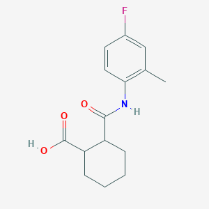 2-{[(4-fluoro-2-methylphenyl)amino]carbonyl}cyclohexanecarboxylic acid