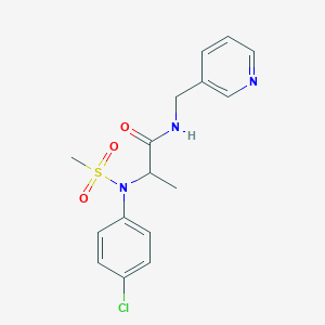 N~2~-(4-chlorophenyl)-N~2~-(methylsulfonyl)-N~1~-(3-pyridinylmethyl)alaninamide