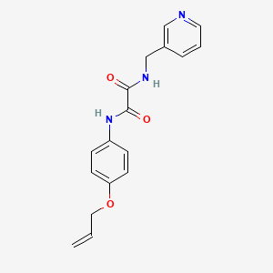 molecular formula C17H17N3O3 B4165660 N-[4-(allyloxy)phenyl]-N'-(3-pyridinylmethyl)ethanediamide 