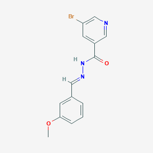 molecular formula C14H12BrN3O2 B416570 5-bromo-N'-(3-methoxybenzylidene)nicotinohydrazide 