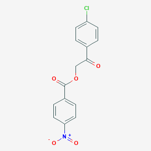 molecular formula C15H10ClNO5 B416571 2-(4-Chlorophenyl)-2-oxoethyl 4-nitrobenzoate 