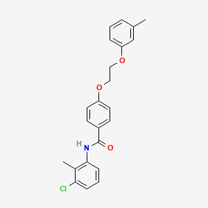 N-(3-chloro-2-methylphenyl)-4-[2-(3-methylphenoxy)ethoxy]benzamide