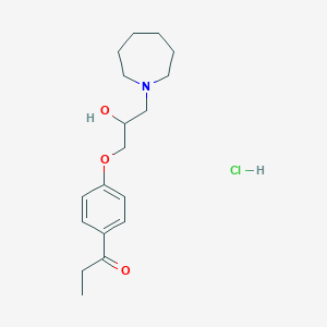 1-{4-[3-(1-azepanyl)-2-hydroxypropoxy]phenyl}-1-propanone hydrochloride