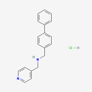 molecular formula C19H19ClN2 B4165767 (4-biphenylylmethyl)(4-pyridinylmethyl)amine hydrochloride 