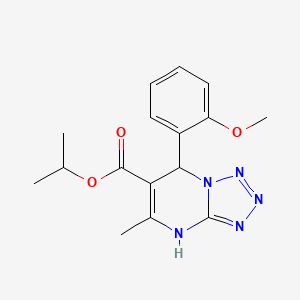 molecular formula C16H19N5O3 B4165803 isopropyl 7-(2-methoxyphenyl)-5-methyl-4,7-dihydrotetrazolo[1,5-a]pyrimidine-6-carboxylate 