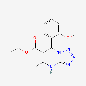 propan-2-yl 7-(2-methoxyphenyl)-5-methyl-4,7-dihydrotetrazolo[1,5-a]pyrimidine-6-carboxylate