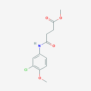 methyl 4-[(3-chloro-4-methoxyphenyl)amino]-4-oxobutanoate