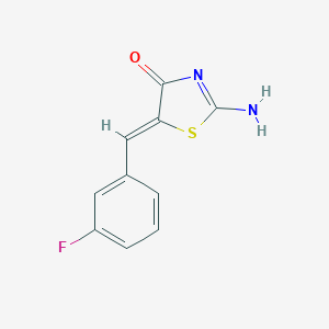 molecular formula C10H7FN2OS B416586 5-(3-Fluoro-benzylidene)-2-imino-thiazolidin-4-one 