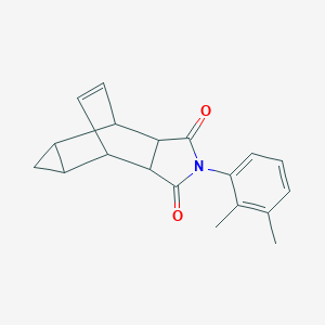 molecular formula C19H19NO2 B416588 2-(2,3-dimethylphenyl)hexahydro-4,6-ethenocyclopropa[f]isoindole-1,3(2H,3aH)-dione 