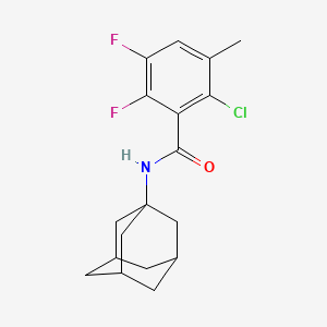 molecular formula C18H20ClF2NO B4165892 N-(1-adamantyl)-2-chloro-5,6-difluoro-3-methylbenzamide 